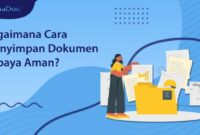 Jelaskan cara menyimpan dokumen