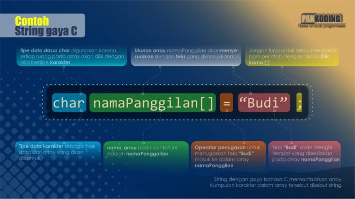 Kapan waktu kita harus memilih tipe data char dibandingkan dengan string?