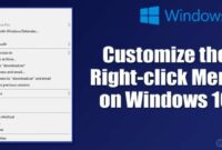 Right-click Menu